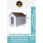 Renkli Modüler Taşınabilir Köpek Kulübesi, Kolay Kurulum, Bahçe ve Ev Içi Kullanım