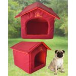 Kırmızı Kedi ve Köpek Yatağı Kulübesi, Rahat ve Şık Tasarım