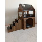 Siyah Küçük Irk Köpek Kulübesi, Yanında Xxl Minder Hediye!