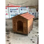 Büyük Ahşap Köpek Kulübesi, Kahverengi, Dayanıklı ve Şık Tasarım