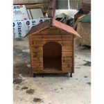 Büyük Ahşap Köpek Kulübesi, Kahverengi, Dayanıklı ve Şık Tasarım - Görsel 2