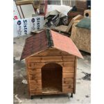 Büyük Ahşap Köpek Kulübesi, Kahverengi, Dayanıklı ve Şık Tasarım - Görsel 3