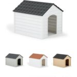 Çok Renkli Plastik Köpek Kulübesi 62X76X64 Cm, Dayanıklı ve Şık Tasarım