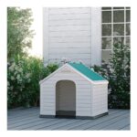 Yeşil Plastik Köpek Kulübesi, Dayanıklı ve Şık Tasarım, Evcil Dostlarınız Için Ideal