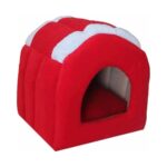 Kırmızı Renkli Kedi ve Küçük Köpek Kulübesi, Konforlu ve Şık Tasarım