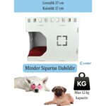 Beyaz Ahşap Köpek Kulübesi, Şık ve Kullanışlı Tasarım - Görsel 2