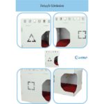 Beyaz Ahşap Köpek Kulübesi, Şık ve Kullanışlı Tasarım - Görsel 3