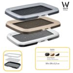 Gri Akıllı Köpek Tuvaleti 59X39X5,5CM, Erkek Köpekler Için, Bacak Aparatı Hediyeli - Görsel 2