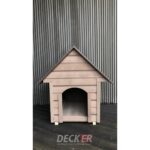 Dayanıklı ve Şık Kahverengi Köpek Kulübesi, Konforlu Yaşam Alanı Sağlar.