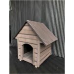 Dayanıklı ve Şık Kahverengi Köpek Kulübesi, Konforlu Yaşam Alanı Sağlar. - Görsel 2