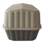 Küçük Köpek Kulübesi Gri 61X85X57CM, Dayanıklı ve Konforlu - Görsel 3