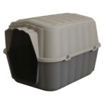 Küçük Köpek Kulübesi Gri 61X85X57CM, Dayanıklı ve Konforlu - Görsel 4