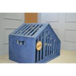 Mavi Çatılı Köpek Kulübesi, Dayanıklı ve Rahat Kullanım Için Ideal. - Görsel 2