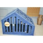 Mavi Çatılı Köpek Kulübesi, Dayanıklı ve Rahat Kullanım Için Ideal. - Görsel 3