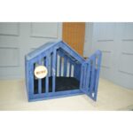 Mavi Çatılı Köpek Kulübesi, Dayanıklı ve Rahat Kullanım Için Ideal. - Görsel 4