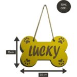 Sarı Renkli Köpek Kulübesi Isimliği, Nemli Bezle Temizlenir, Tr Menşei - Görsel 2