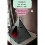 Ahşap Köpek Evi, Şık Siyah Renk, Dayanıklı ve Konforlu Tasarım - Görsel 3