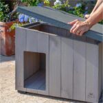 Ahşap Köpek Kulübesi, Kahverengi, 69.5X54.5X52 Cm, Dayanıklı ve Şık Tasarım - Görsel 5