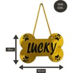 Altın Renkli Köpek Kulübesi Isimliği, Dayanıklı ve Şık Tasarım. - Görsel 2