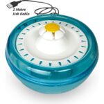 Işıklı Kedi Su Pınarı, Sessiz, 2,5l, Usb, 2m Kablo, Otomatik, Turuncu