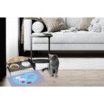 Ikili Çelik Kedi Mama ve Su Kabı, Beyaz, 1l, Dayanıklı ve Pratik Kullanım - Görsel 3