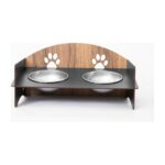 Ikili Çelik Kedi Mama ve Su Kabı, Beyaz, 1l, Dayanıklı ve Pratik Kullanım - Görsel 4