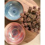 Çift Yönlü Büyük Boy 20 cm Mavi Porselen Mama ve Su Kabı, Manuel Kullanım - Görsel 2