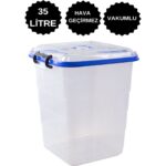 Sızdırmaz Vakumlu Büyük Kap, 15 kg Köpek Maması Saklama ve Taşıma Kutusu - Görsel 3