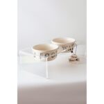 Turuncu Seramik Pet Mama ve Su Kabı, Şık ve Kullanışlı Tasarım