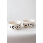 Turuncu Seramik Pet Mama ve Su Kabı, Şık ve Kullanışlı Tasarım - Görsel 3