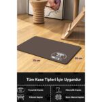 Kahverengi Köpek ve Kedi Beslenme Paspası, Kaymaz ve Sıvı Geçirmez, 50X70CM - Görsel 2