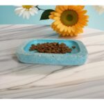El Emeği Seramik Kedi ve Köpek Mama Su Kabı, Turkuaz, 100% Doğal ve Şık Tasarım - Görsel 2