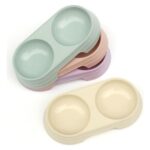 Çok Renkli Su ve Mama Kabı, Plastik, Manuel, Evcil Hayvanlar Için Renkli Tasarım - Görsel 3