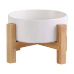 Seramik Mama ve Su Kabı, Kaymaz Taban, 500ML, Beyaz, 2'li Set - Görsel 2