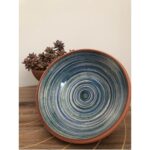 Desenli 3 Ayaklı Büyük Boy 20 cm Porselen Mama ve Su Kabı Kırmızı - Görsel 5