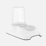 Hazneli Otomatik Su Kabı, Plastik, Beyaz, Pratik ve Kullanışlı Evcil Hayvan Ürünü