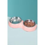 Pembe 700 ml Paslanmaz Çelik Mama ve Su Kabı, Kaymaz Taban, Dayanıklı ve Kullanışlı