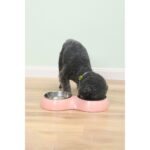 Pembe 700 ml Paslanmaz Çelik Mama ve Su Kabı, Kaymaz Taban, Dayanıklı ve Kullanışlı - Görsel 4