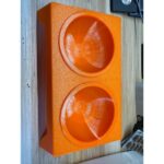 Çok Renkli, 500 ml Kapasiteli, Çift Bölmeli Kedi ve Köpek Su ve Mama Kabı - Görsel 2