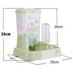 Ayrılabilir Otomatik Pembe Mama ve Su Kabı, Plastik, Kolay Temizlenir - Görsel 4