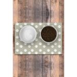 Kaymaz Tabanlı Keçe Baskılı Evcil Hayvan Paspası 30X45 Bej