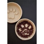 Bej Seramik Kedi ve Köpek Mama Su Kabı, Şık ve Kullanışlı, 0-1 L Hacim - Görsel 5