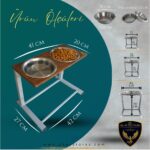 3 Kademe Ayarlı Çelik Mama ve Su Kabı, Kedi ve Köpekler Için Çok Renkli - Görsel 2