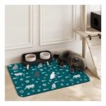 Kaydırmaz, Su Geçirmez, Leke Tutmaz Evcil Hayvan Matı 50X70CM, Turkuaz