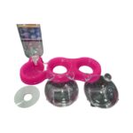 Çok Renkli 3'lü Kedi Mama ve Su Kabı Seti, Otomatik ve Dayanıklı Plastik - Görsel 2