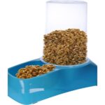 Hazneli 1,7 L Mavi Plastik Mama ve Su Kabı, Portatif, Dayanıklı ve Kullanışlı - Görsel 3