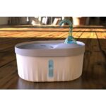 Mavi Otomatik Su Kabı, Plastik, Şelale Tasarımı, Kedi ve Köpekler Için Ideal