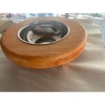 Ahşap Köpek ve Kedi Mama Su Kabı, Kahverengi, Bambu, 0-1l