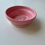 Pembe Seramik Mama ve Su Kabı, Şık ve Kullanışlı, Ideal Evcil Hayvan Ihtiyacı Için - Görsel 3