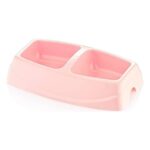 Çok Renkli Iki Bölmeli Evcil Hayvan Mama ve Su Kabı 1 L - Görsel 3